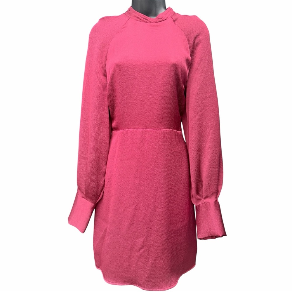 Express Red Long-Sleeve Shift Dress Size Medium EUC